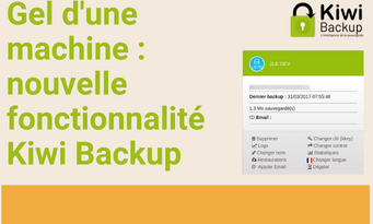 Geler une machine à sauvegarder