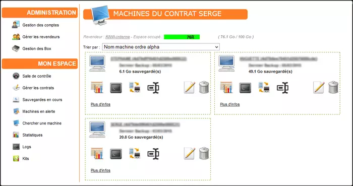 changement nom machine