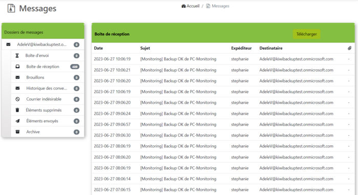 Sauvegarde mails Office 365 Sauvegarde mails Office 365